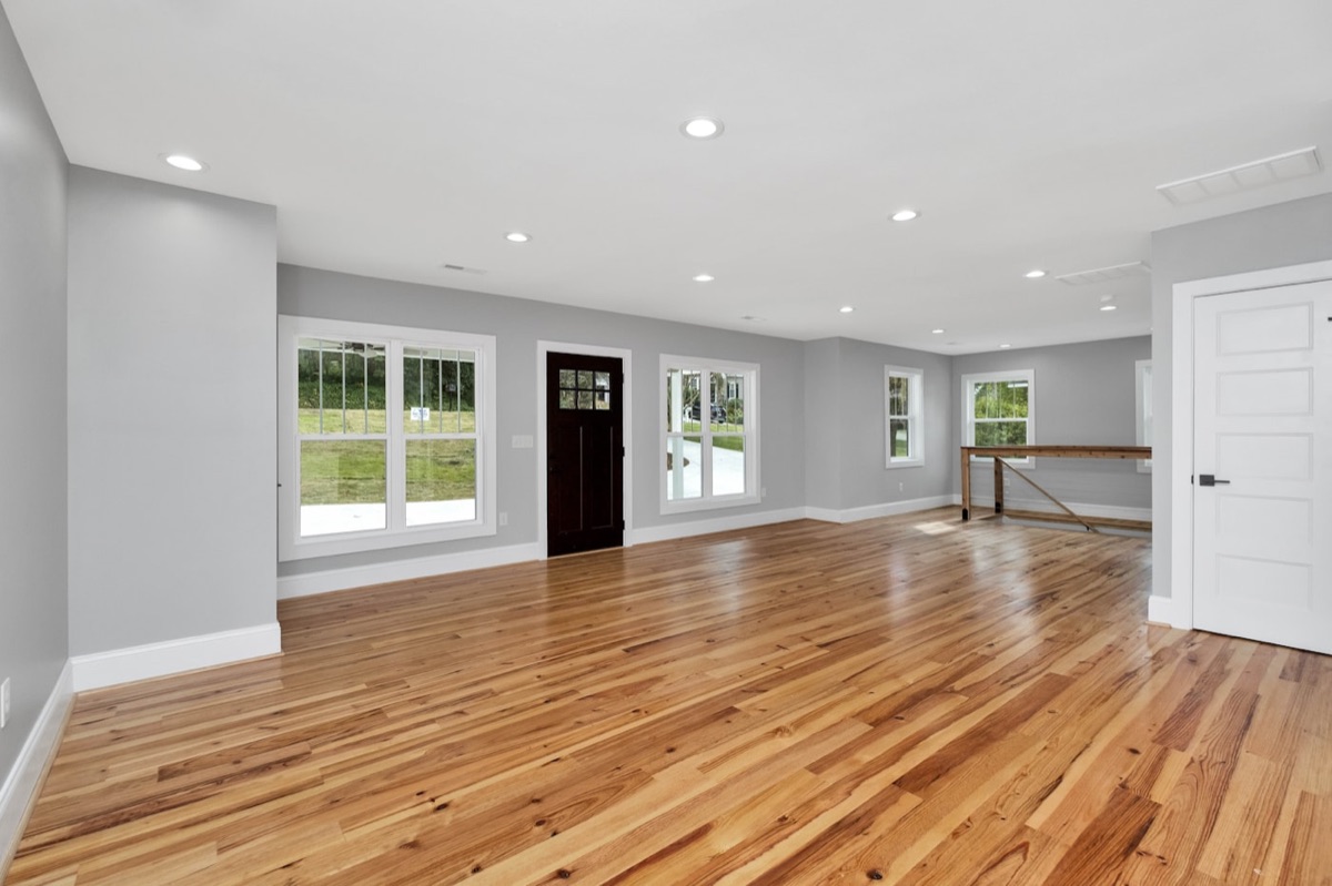 An empty, freshly cleaned new home with hardwood floors in Lexington KY ready for move-in
